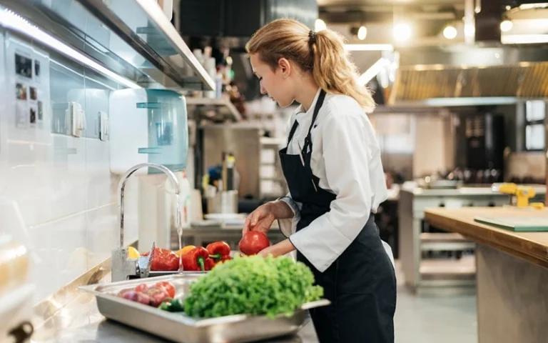 photo-illustrant-un-chef-cuisinier-tenant-unlivre-sur-les-normes-haccp-hygiene-alimentaire-en-restauration